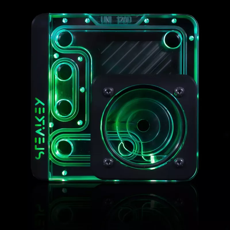 Stealkey Customs SK-UNI 120D Distroplate D-RGB – Schwarz Edition
