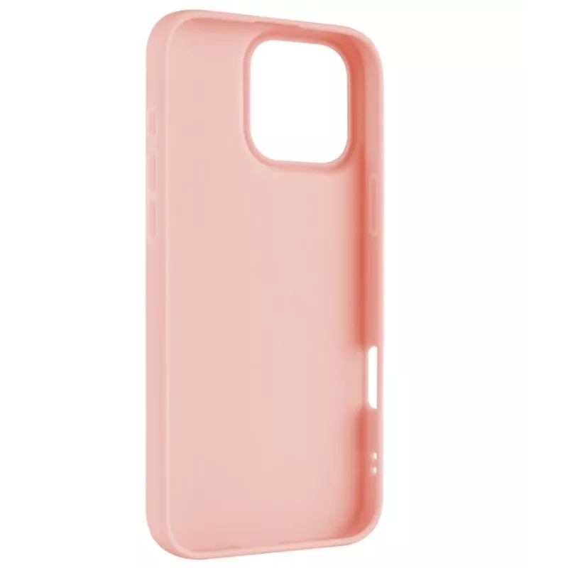 Schutz-Rückabdeckung FIXED für Apple iPhone 16 Pro Max, gummierte Oberfläche, pink