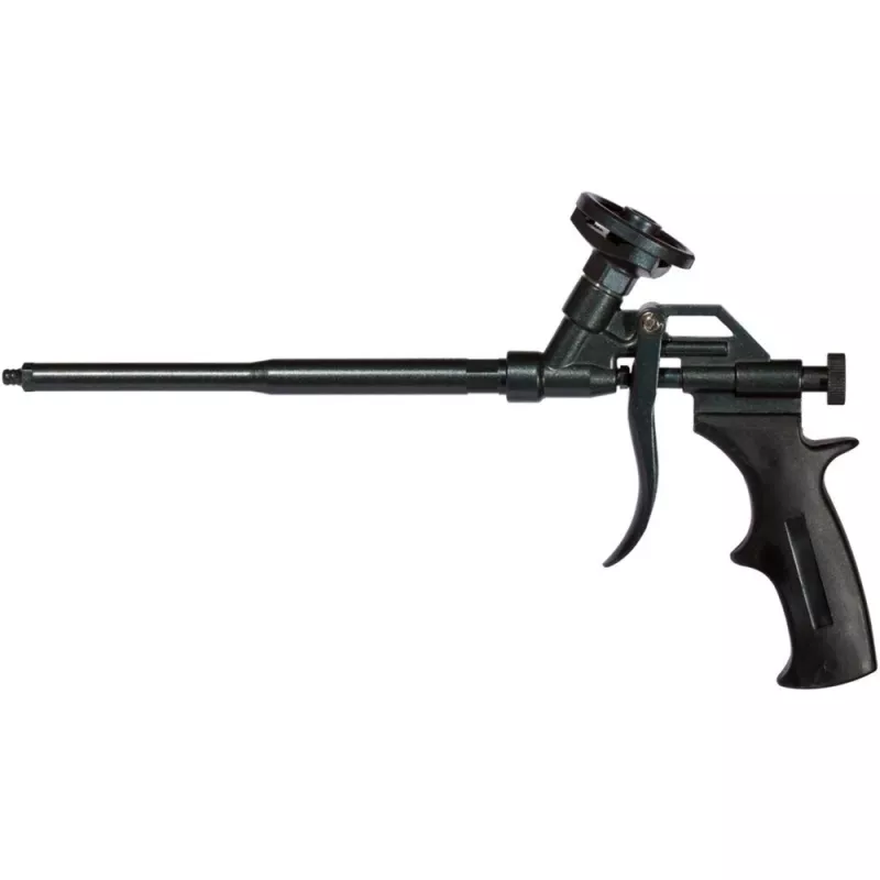 FISCHER Metall-Schaumpistole PUPM 4 Schwarz mit 4x PUP S 750 B2 Pistolenschaum — Metall-Bauschaumpistolen-Set