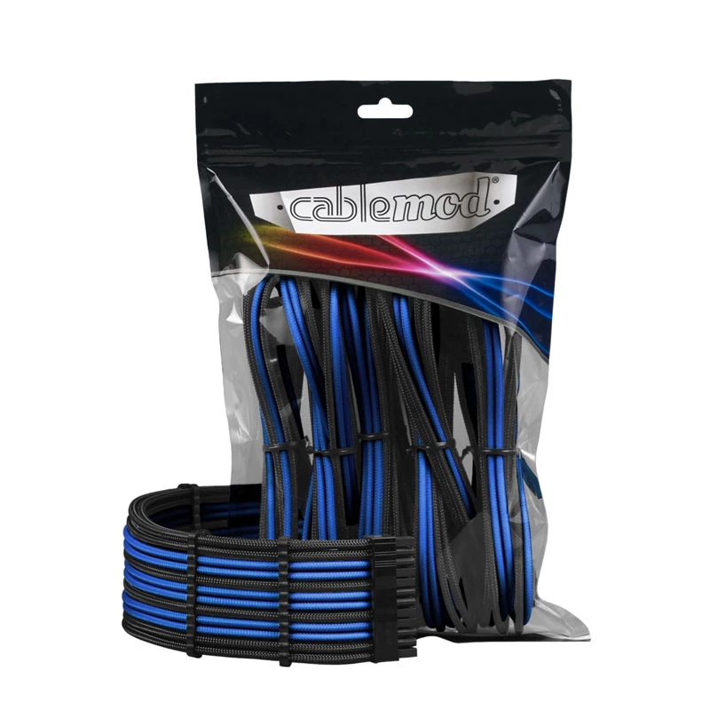 CableMod PRO ModMesh 12VHPWR Kabelverlängerungskit schwarz/blau — 12VHPWR GPU Stromverlängerung