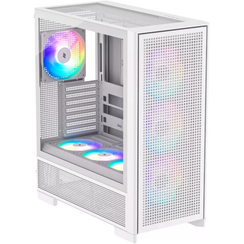 PC-Gehäuse Silentware Air 2000 A-RGB Weiß – Mid-Tower mit A‑RGB-Beleuchtung (AIR2000WHITE)