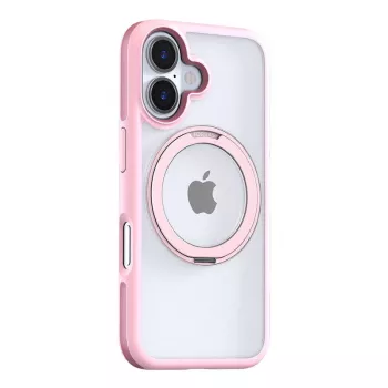 Schutzhülle Torras Ostand R Fusion für iPhone 16 – Pink, schlank, leicht, Schutz vor Kratzern und leichten Stößen