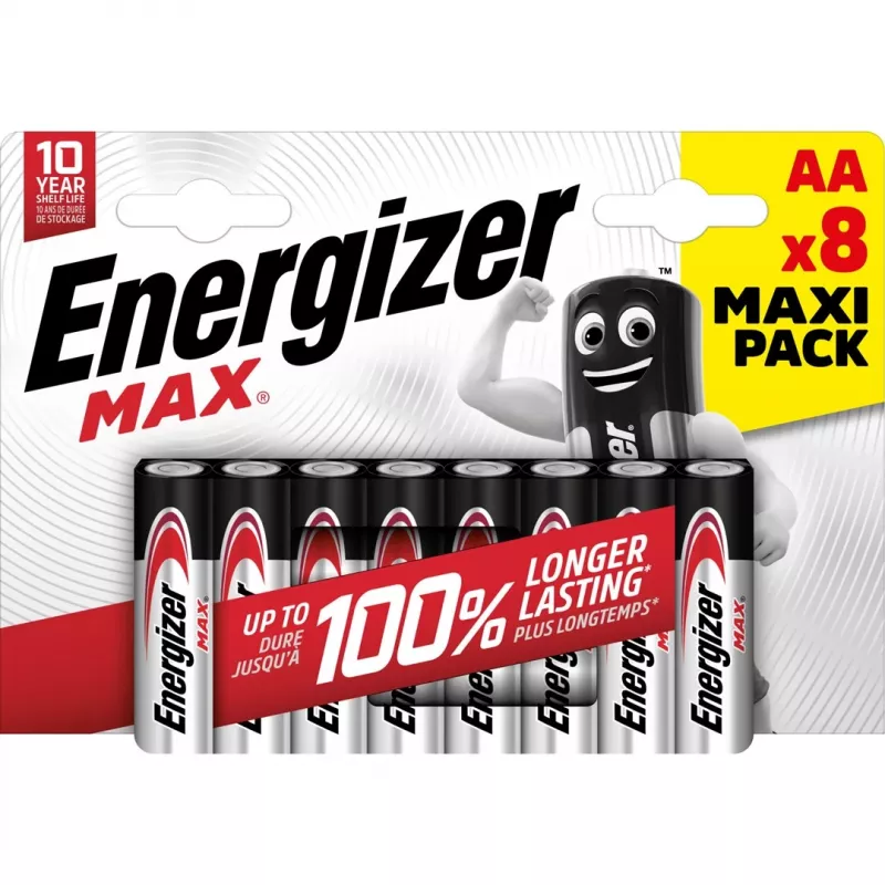 Energizer Batterien Alkaline Max AA LR6, 8 Stück, Eco-Verpackung