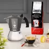Kaffeemaschine BIALETTI BRIKKA INDUCTION 4TZ 180 ml Anthrazit, Silber