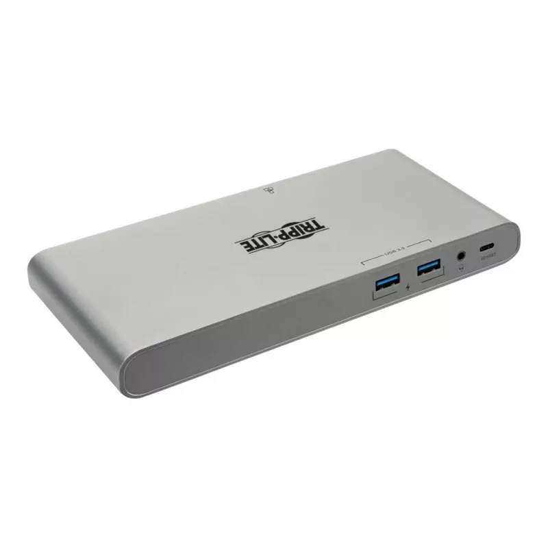Eaton Tripp Lite USB-C Dock, Triple Display - 4K HDMI/DisplayPort, VGA, USB 3.2 Gen 1, USB-A/USB-C Hub, GbE, 100W PD Charging, International Power Cables - Dockingstation - USB-C