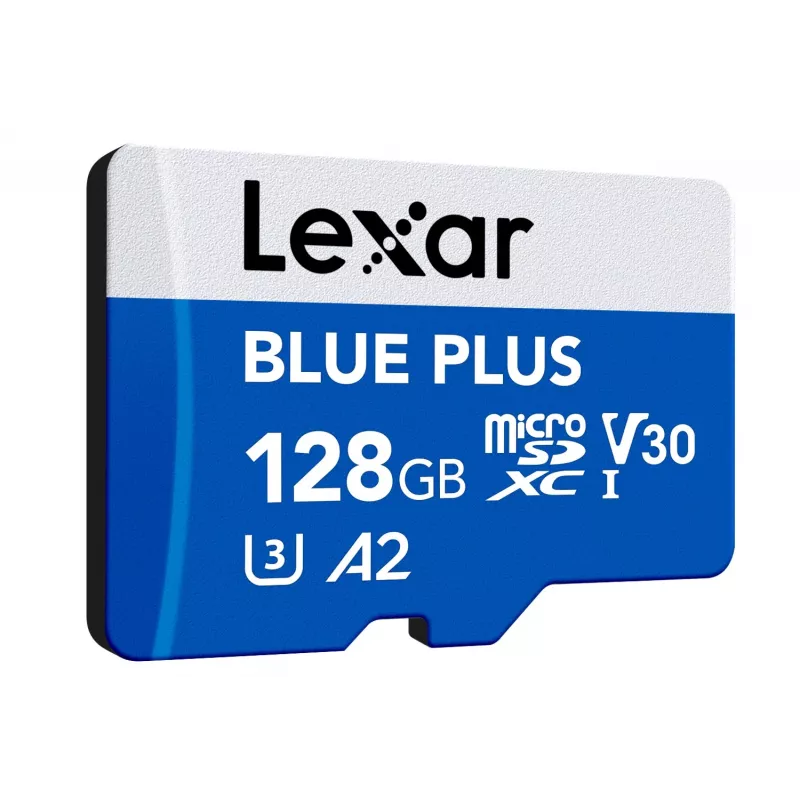 MicroSDXC-Speicherkarte Lexar BLUE PLUS 128 GB UHS‑I U3 V30 170 MB/s