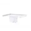Wandmontiertes Regal Leifheit Telegant 30 Protect Weiß, Breite 720 mm, Tiefe 370 mm, 3 m Leine