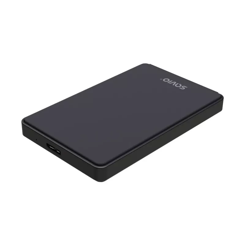 Festplatten-/SSD-Gehäuse SAVIO AK-65 Schwarz 2,5 Zoll SATA USB 3.0 5 Gbit/s Micro-USB