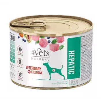 4Vets Natural Hepatic Nassfutter für Hunde, 185 g