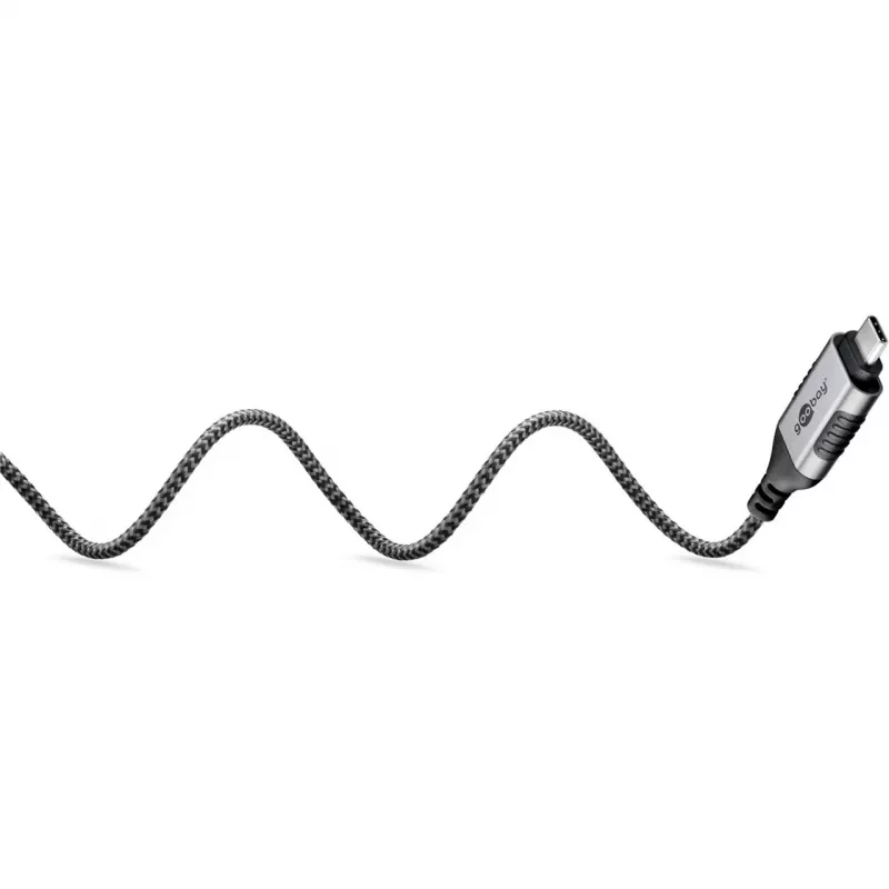 Goobay Ethernet-Kabel USB-C 3.1 auf RJ45 schlank 1 m – verbindet Router, Modem oder (74401)
