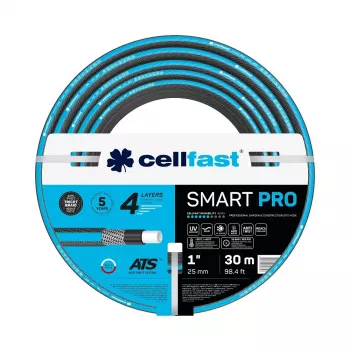Gartenschlauch Cellfast Smart Pro ATS 1 Zoll 30 m – robuster Bewässerungsschlauch mit 1 Zoll Durchmesser, 30 Meter Länge