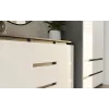 Kommode 2 Türen 3 Schubladen top e shop M-MP-K-MAL-2D3S-ANTBIA — Anthrazitrahmen, Weiße Türen, 1200×750×400 mm