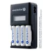 Akkuladegerät everActive NC450B — 4‑Zellen AAA-Ladegerät, 110/230V AC, schwarz