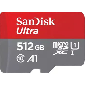 SanDisk microSDHC Ultra 512 GB (UHS-1/Cl.10/100 MB/s) + Adapter, Tablet (00215485)