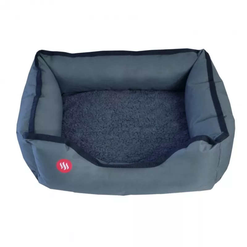 Heizbett Glovii GPETH für Hunde und Katzen 580x450x180 mm, Polyesterbezug, rutschfeste Basis