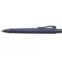 Kugelschreiber a.w. faber-castell 241189 — Clip-on einziehbar, blaue Tinte, extra fette Spitze, marineblauer Korpus, 1 Stk.