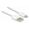 USB-Daten- und Ladekabel DeLOCK 83000 für iPhone iPad iPod weiß 1 m