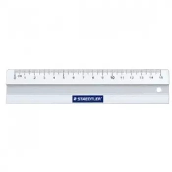Schreibtischlineal Staedtler Mars 563 150 mm Aluminium Weiß