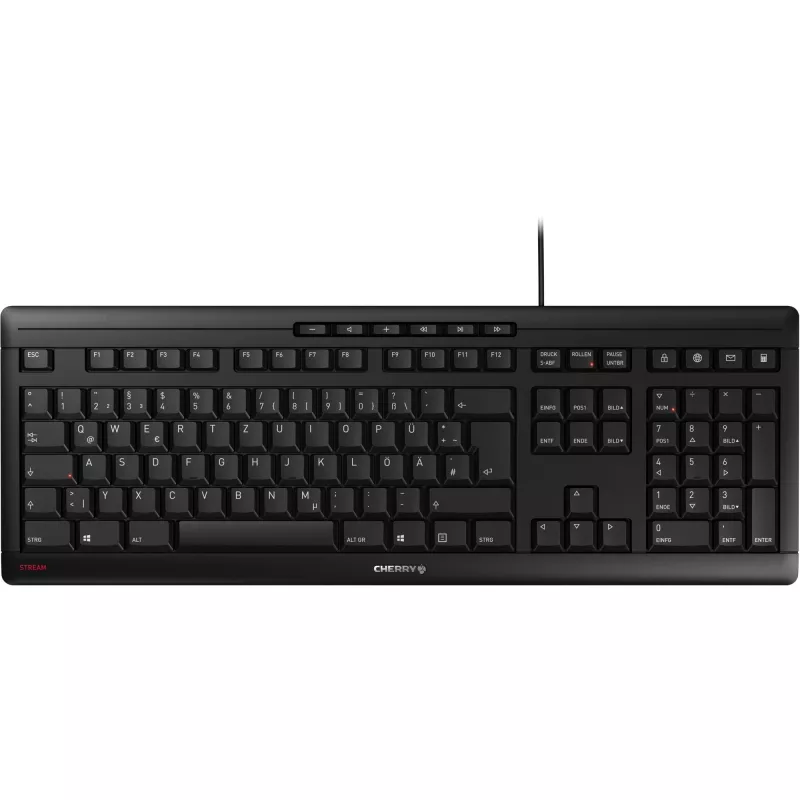 CHERRY STREAM JK-8500DE-2 Office-Tastatur USB QWERTZ Deutsch Schwarz