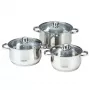 MAESTRO MR-2020-6M 6-teiliger Kochtopf-Set, Edelstahl