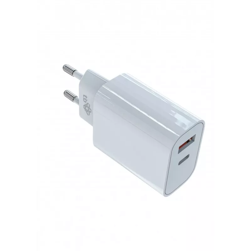Universal charger 2x3A USB C + USB A Leistung Delivery Weiß
