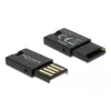 DeLOCK USB 2.0 Kartenleser Schwarz Micro SD MicroSDHC MicroSDXC 480 Mbit/s