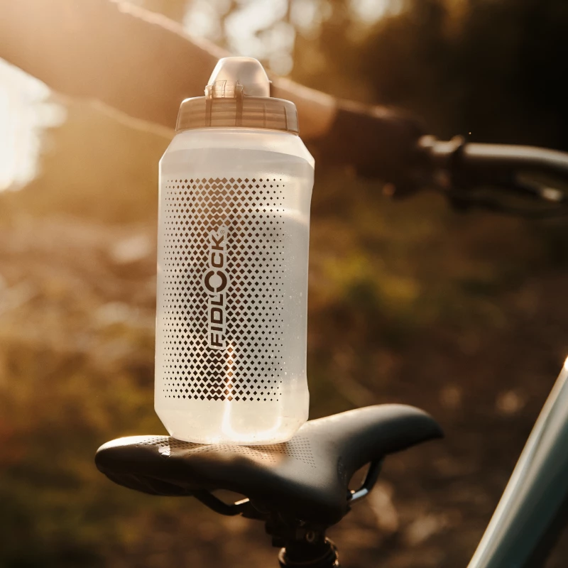 Fidlock Twist Bottle 750 Compact + Bike Base clear Schwarz