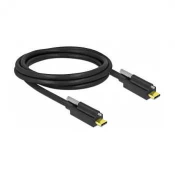 USB-Typ-C-Kabel DeLOCK 84138 2 m Schwarz