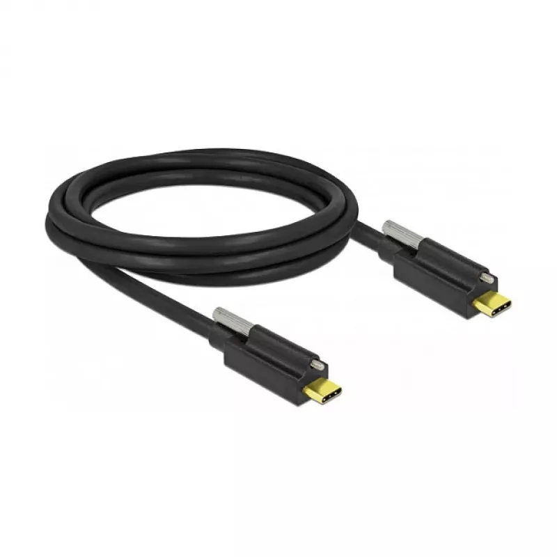 USB-Typ-C-Kabel DeLOCK 84138 2 m Schwarz