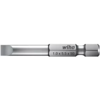 Schraubendreherbit Wiha 01798 — Schlitzspitze 6,5 mm, Länge 50 mm, 1 Stück