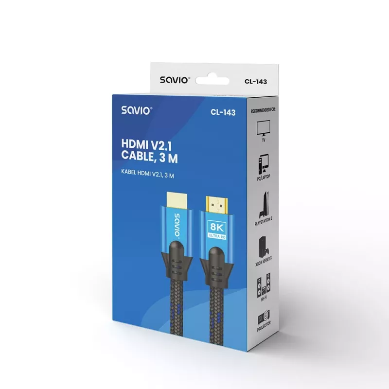 HDMI-Kabel Savio CL-143 3m