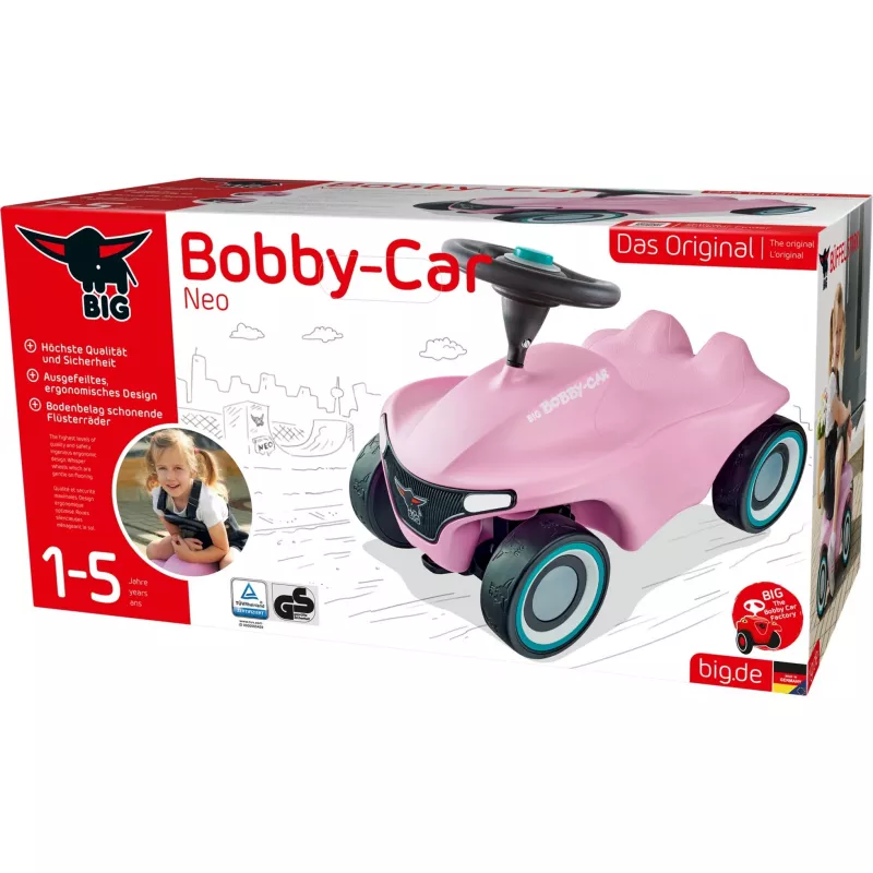 Rutschauto Simba‑Dickie BIG Bobby‑Car‑Neo Rosé, Schiebe‑ und Fahrzeug für Kinder (pink)