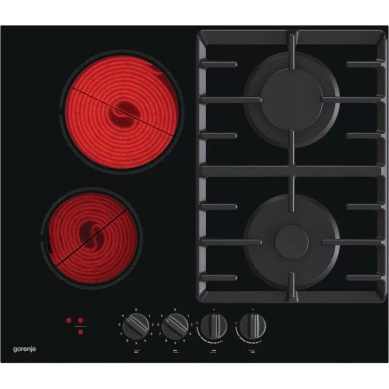Gorenje GCE691BSC Schwarz Einbau 60 cm Kombi 4 Kochzone(n)