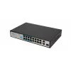 Switch Extralink VIRTUS V3 Unmanaged L2 16x Fast Ethernet (10/100) PoE 1U Schwarz