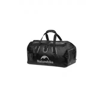 Wasserdichter Reisesack Naturehike Bag 90L, Roll-Top Dry Duffel, schwarz