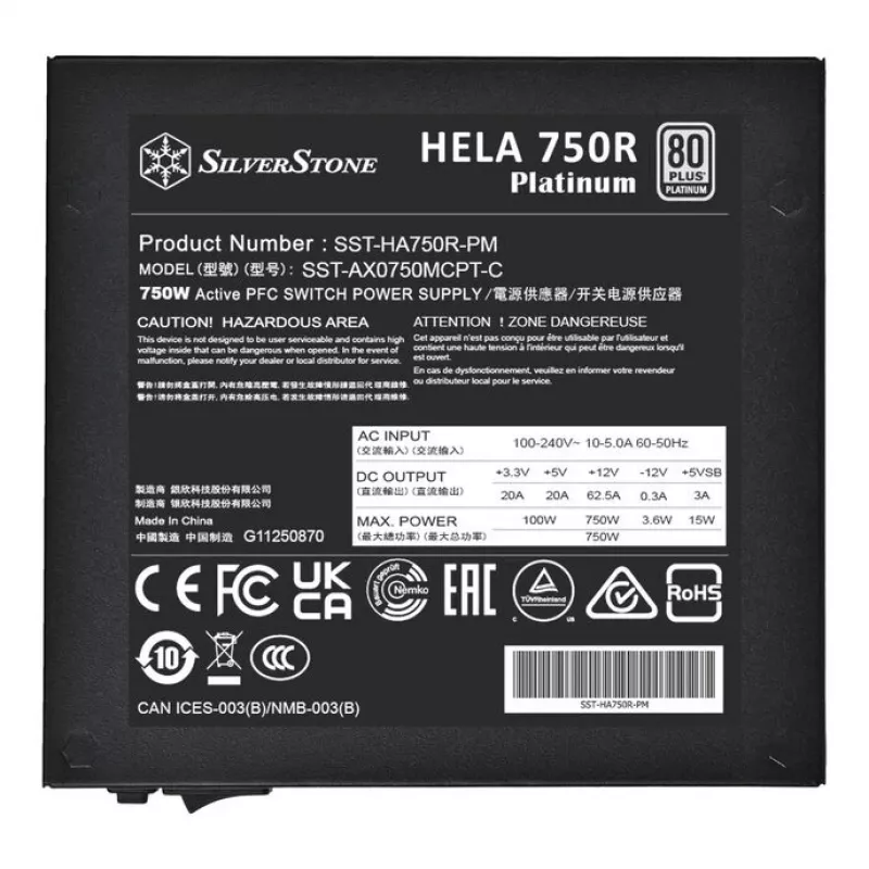 Netzteil SilverStone HELA 750R 750 Watt