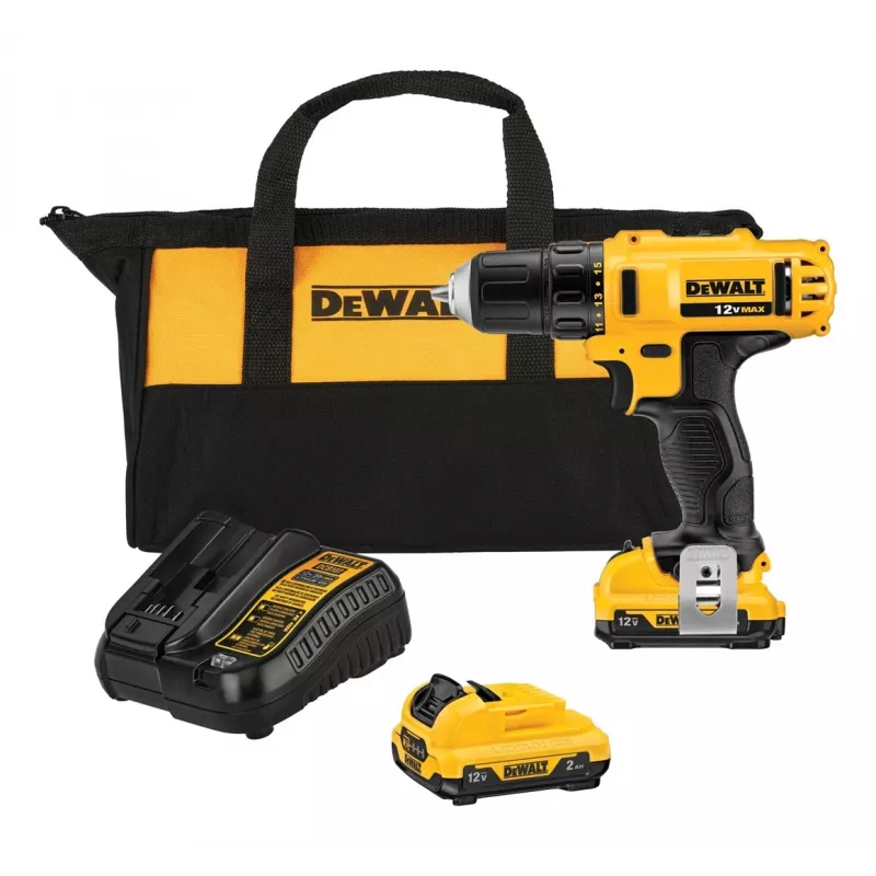 DeWALT DCD Schlüsselloser 10,8V Akku-Bohrschrauber Li-Ion, Eurostecker