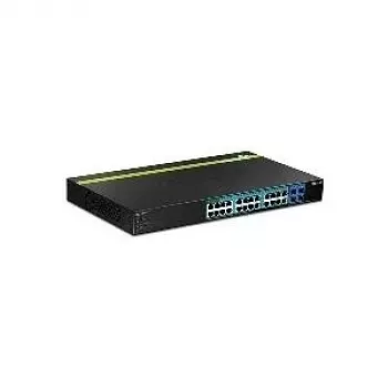 TRENDnet TPE TPE-2840WS 28-Port Gigabit Web Smart PoE+ Switch - Switch - Managed - 4 x 10/100/1000 (PoE+) + 20 x 10/100/1000 (PoE) + 4 x SFP - Desktop, rackmontierbar - PoE+