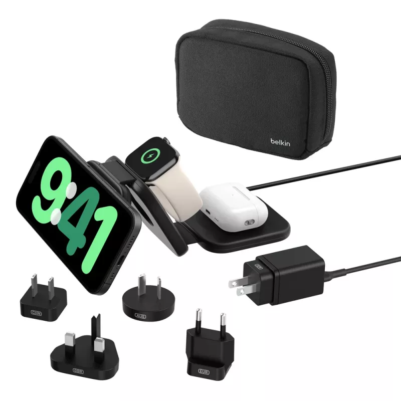 Belkin BoostCharge Pro Kopfhörer Smartphone Smartwatch Schwarz USB kabellos Schnellladung