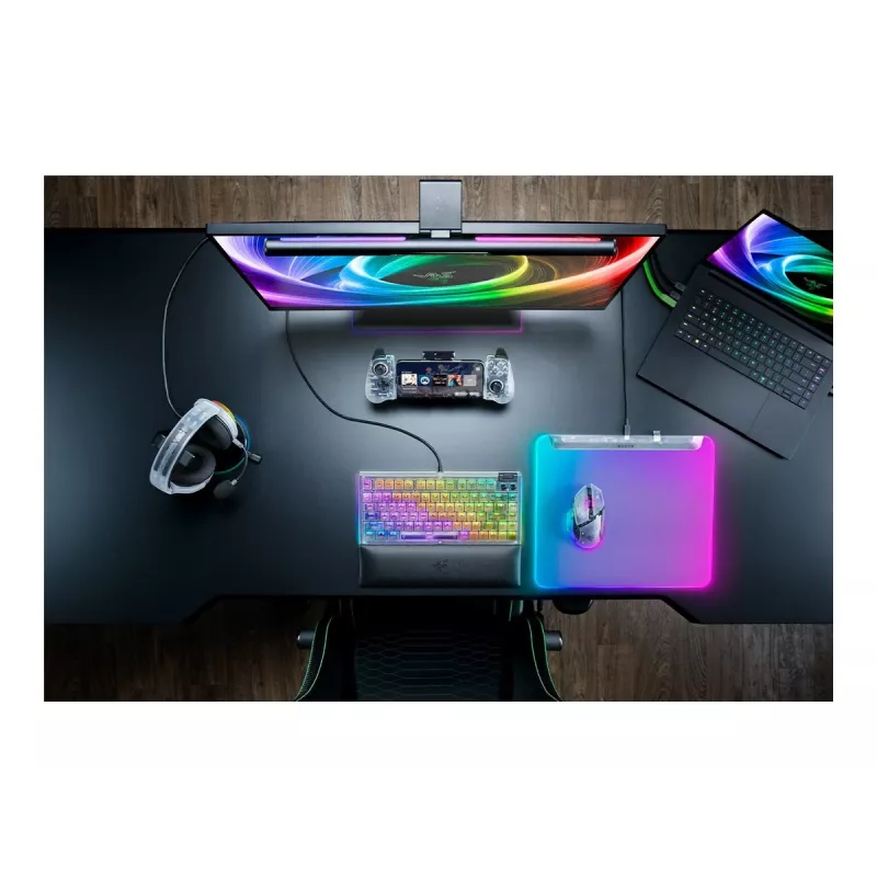 Gaming-Mauspad Razer Firefly V2 Pro White – RGB-Hintergrundbeleuchtung, USB-betrieben, rutschfeste Basis