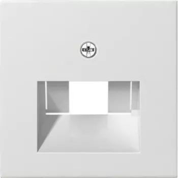 Wandplatte / Schalterabdeckung von Gira Modell 027027, weiß, konventionelles Design, 1-teilig