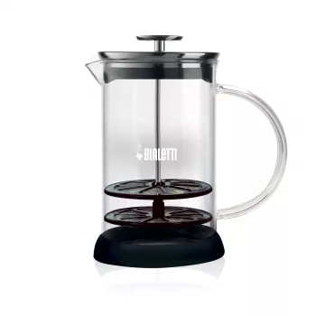 Bialetti Cappuccinatore Vetro 6tz manueller Milchaufschäumer 330ml