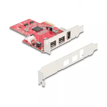 DeLOCK 90738 PCIe Firewire Adapter Intern IEEE 1394 Rot
