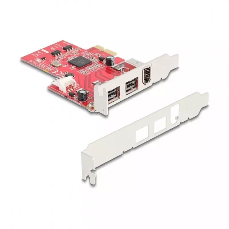 DeLOCK 90738 PCIe Firewire Adapter Intern IEEE 1394 Rot