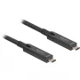 Active Optical USB-C 8K Video + Data + PD Cable (black, 15 Meter, PD 60 Watt)