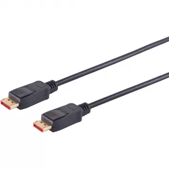 DisplayPort-Kabel S/CONN 10-76015 0,5 m Schwarz