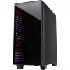 Gehäuse INTER-TECH X-608 INFINITY MICRO, microATX, RGB, Front- und Seitenteil aus gehärtetem Glas, ohne Netzteil