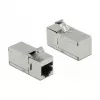 DeLOCK Keystone-Modul RJ45-Buchse auf RJ45-Buchse Cat.6A 90° abgewinkelt
