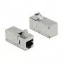 DeLOCK Keystone-Modul RJ45-Buchse auf RJ45-Buchse Cat.6A 90° abgewinkelt