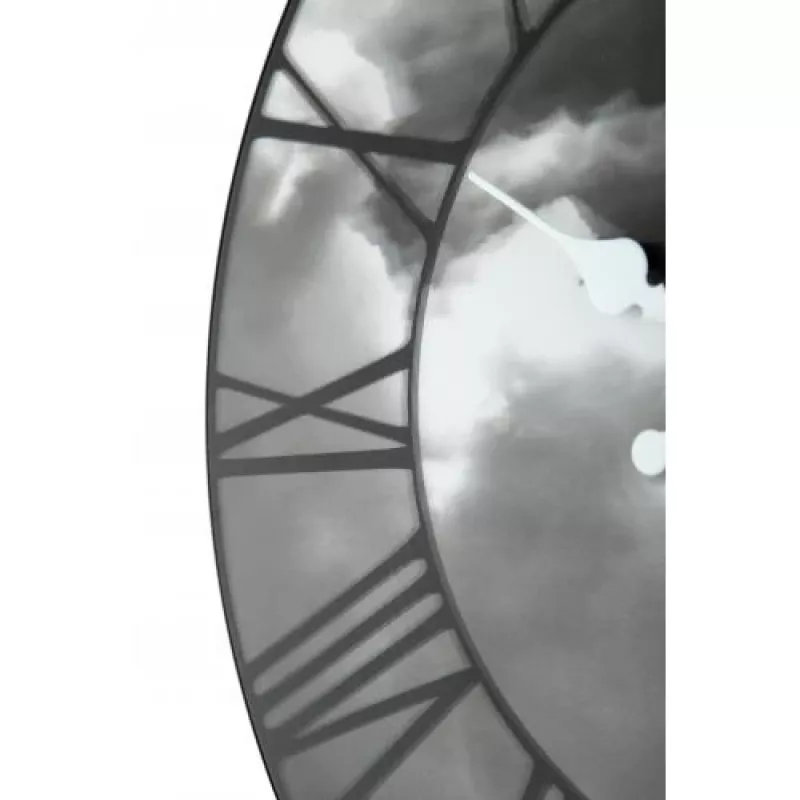 NeXtime klok 3037 Clouds, Ø39 cm, Wand, Schwarz